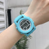 Teenagers Plastic And Silicone Round Dial Electronic Sports Watch Leisure Style Allmatch Couple's Watch