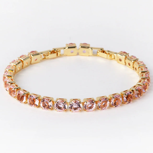 Tennis Bracelet Copper Zircon Geometric Claw Chain Diamond