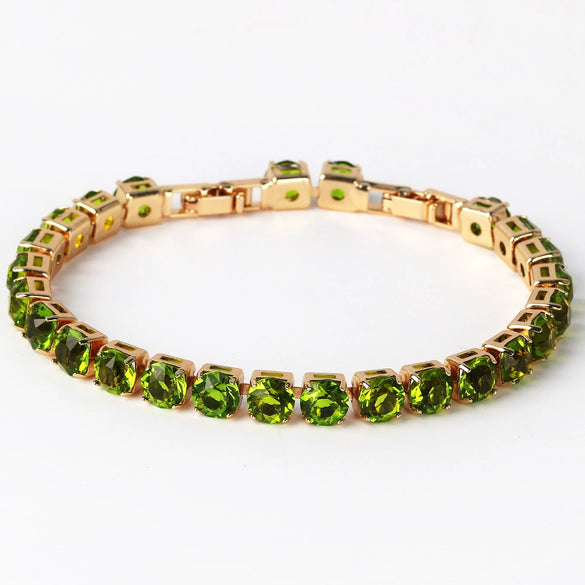 Tennis Bracelet Copper Zircon Geometric Claw Chain Diamond