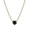 Tennis Zircon Necklace Emerald Zircon Choker Short Necklace Light Luxury Titanium Steel Geometric Mixed Gem Inlay Diamond