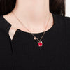 Thermochromic S925 Sterling Silver Zodiac Bull Pendant Necklace With Cross Chain And Electroplating Treatment