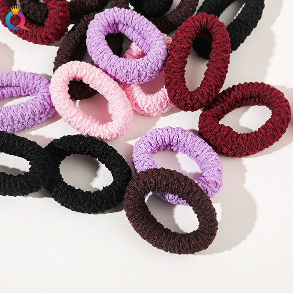 Thickened Handmade High Elastic Cloth Towel Hair Tie Simple Geometric Hair Band Hair Accessory Wholesale