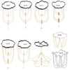 Thigh Chain Leg Chain Elastic Band Alloy Inlaid With Artificial Gemstones And Semiprecious Stones Star Pattern For Women