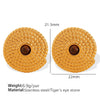 Threaded Disc 316L Stainless Steel Inlaid Natural Stone Earrings With Geometric Design And Electroplating Treatment
