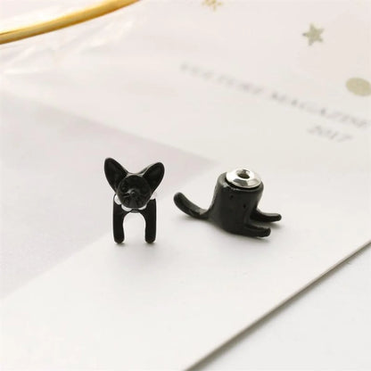 Simple Style Animal Plating Alloy Artificial Gemstones Earrings Ear Studs