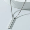 Simple Style Geometric Stainless Steel Titanium Steel Plating Men'S Pendant Necklace