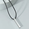 Simple Style Geometric Stainless Steel Titanium Steel Plating Men'S Pendant Necklace