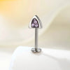 Titanium Alloy Animal Shaped Cat Ear Ear Bone Nail For Cartilage Piercing Set With Diamonds Unisex
