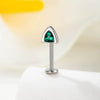 Titanium Alloy Animal Shaped Cat Ear Ear Bone Nail For Cartilage Piercing Set With Diamonds Unisex