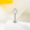 Titanium Alloy Animal Shaped Cat Ear Ear Bone Nail For Cartilage Piercing Set With Diamonds Unisex