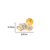 Titanium Alloy Flower Pattern Electroplated Women's Cartilage Puncture Earrings