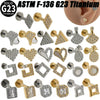 Titanium Alloy Geometric Tshaped Inlaid Zircon Lip Nail And Ear Bone Nail Puncture Jewelry With Electroplating