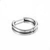 Titanium Alloy Heart Shape Electroplated Semicircular Straight Needle Earrings Fashion Piercing Jewelry