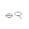 Titanium Alloy Heartshaped Pintype Nipple Ring Electroplated Piercing Jewelry