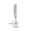 Titanium Alloy Inlaid Zircon Small Flower Pendant Abdominal Piercing Jewelry For Women