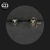 Titanium Alloy Inner Tooth Lip Nail Sunflower Deer Horn Zircon Lip Ring Tshaped Flat Bottom Ear Bone Nail Jewelry Electroplated