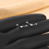 Titanium Alloy Piercing Earrings With Heart Bow And Star Shapes Electroplated Design Versatile Style