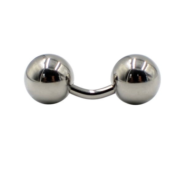 Titanium Bent Rod Earring Minimalist Geometric Polishing