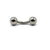 Titanium Bent Rod Earring Minimalist Geometric Polishing
