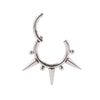 Titanium Closed Nose Ring And Earrings Welded Ball Pointed Cone Round Style Electroplated Unisex