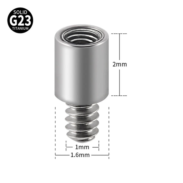 Titanium Extension Rod For Lip Nail Ear Nail Navel Nail Tongue Nail Unisex Geometric Style Auxiliary Accessories
