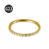 Titanium Geometric Carved Zircon Nose Ring Polishing Unisex Piercing Nose Ornament Ear Bone Ring