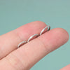 Titanium Geometric Carved Zircon Nose Ring Polishing Unisex Piercing Nose Ornament Ear Bone Ring
