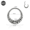 Titanium Geometric Glossy Electroplated Ear Buckle Ear Ring Nose Ring Universal Piercing Jewelry