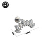 Titanium Geometric Style Polishing Lip Nail Earrings And Lip Ring Piercing Jewelry
