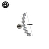 Titanium Geometric Style Polishing Lip Nail Earrings And Lip Ring Piercing Jewelry