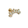 Titanium Geometric Style Polishing Lip Nail Earrings And Lip Ring Piercing Jewelry