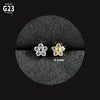 Titanium Inner Tooth Lip Nail And Lip Ring Jewelry With Geometric Pattern And Electroplating Treatment