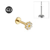Titanium Insects Pattern Threadless Insert Earrings With Electroplating