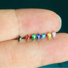 Titanium Lip Nail Lip Ring Ear Bone Nail Geometric Fashion Polishing