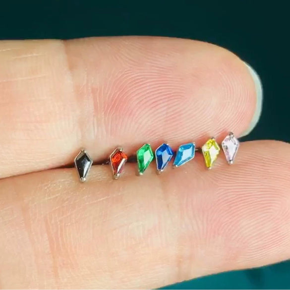 Titanium Lip Nail Lip Ring Ear Bone Nail Geometric Fashion Polishing