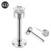 Titanium Mini Earring Lightning Heart Cross Shaped Electroplated