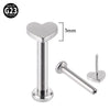 Titanium Mini Earring Lightning Heart Cross Shaped Electroplated