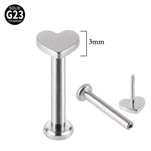 Titanium Mini Earring Lightning Heart Cross Shaped Electroplated