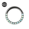 Titanium Multiuse Ring And Earrings With Geometric Design And Electroplating