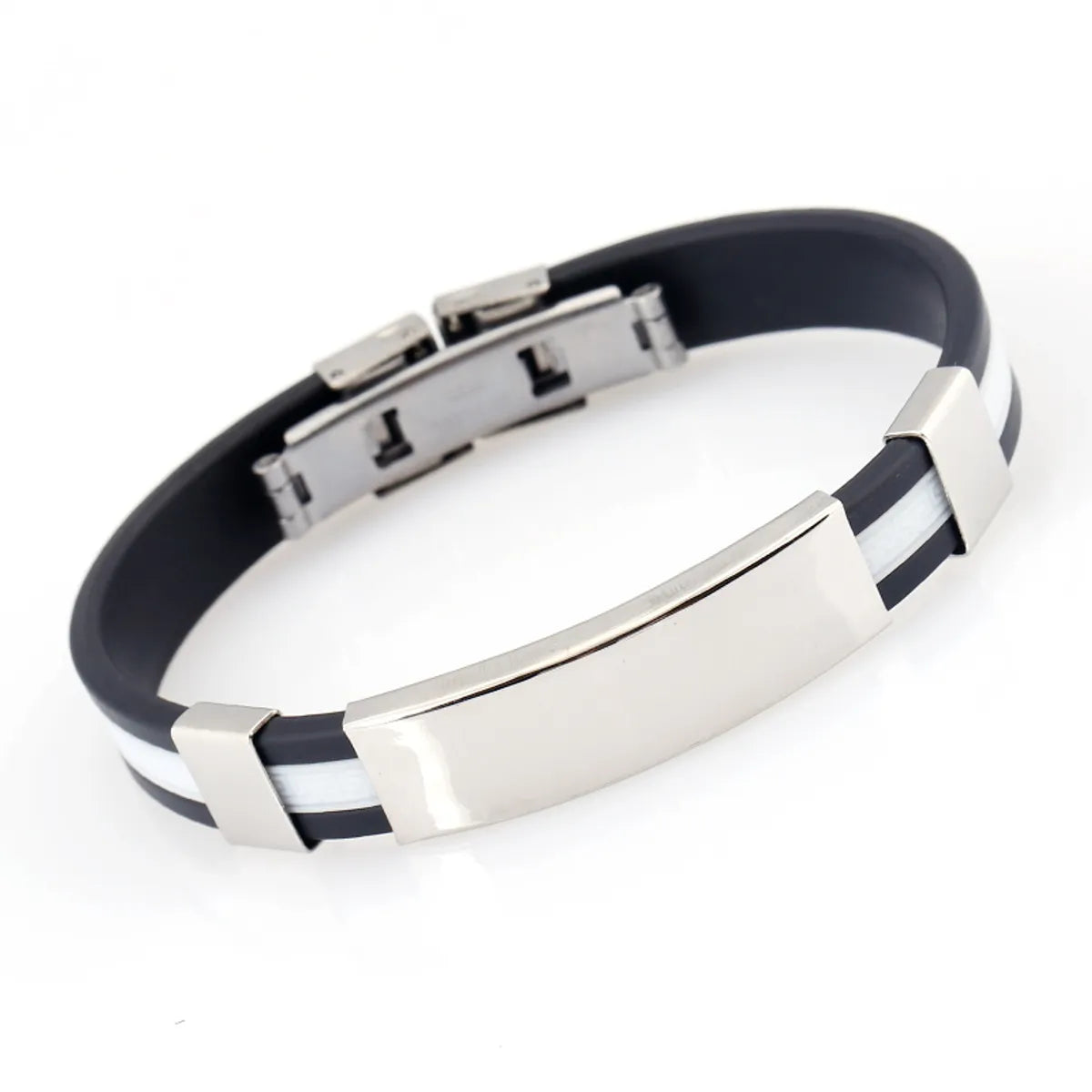 Fashion Geometric Titanium Steel No Inlaid Unisex Bracelets