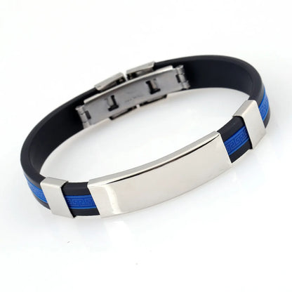 Fashion Geometric Titanium Steel No Inlaid Unisex Bracelets