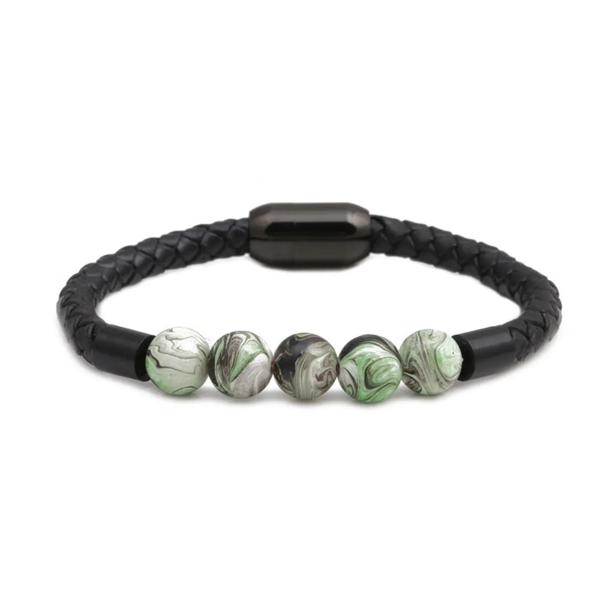 Titanium&Stainless Steel Fashion Geometric Bracelet  (Green)  Fine Jewelry Nhyl0664-Green