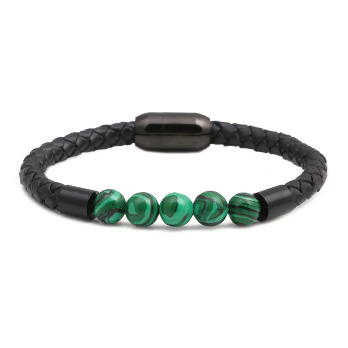 Titanium&Stainless Steel Fashion Geometric Bracelet  (Green)  Fine Jewelry Nhyl0664-Green