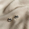 Titanium Steel 18k Gold Love Heart Stud Earrings Female Niche High Sense Ear-Caring Peach Heart Small Earrings Anti Allergy Ear Jewelry