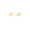 Titanium Steel 18k Gold Love Heart Stud Earrings Female Niche High Sense Ear-Caring Peach Heart Small Earrings Anti Allergy Ear Jewelry