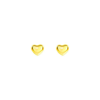 Titanium Steel 18k Gold Love Heart Stud Earrings Female Niche High Sense Ear-Caring Peach Heart Small Earrings Anti Allergy Ear Jewelry