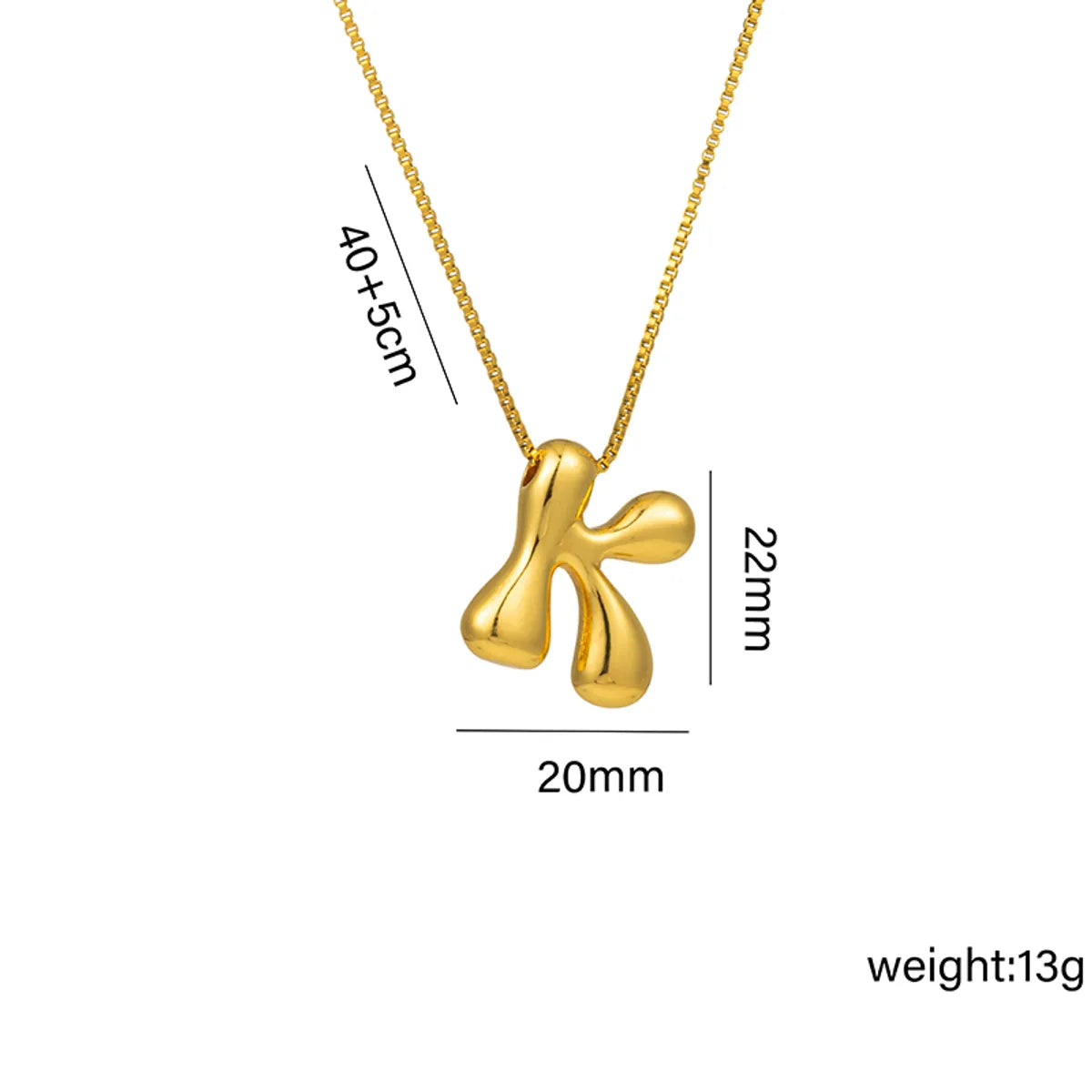 Wholesale Jewelry Hip-Hop Simple Style Letter Titanium Steel 18K Gold Plated Plating Pendant Necklace