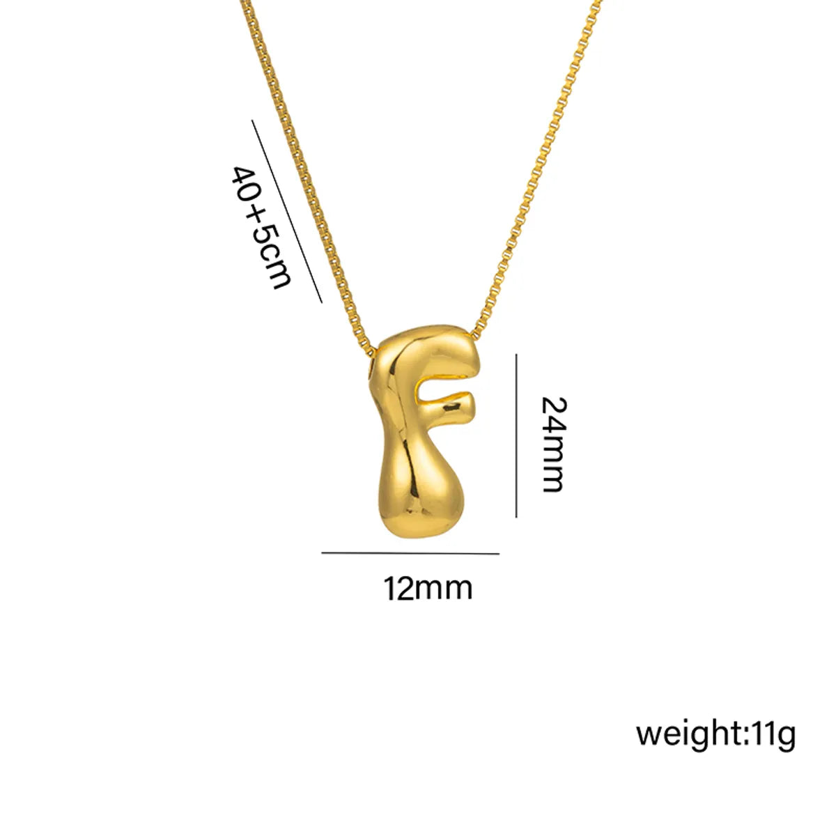 Wholesale Jewelry Hip-Hop Simple Style Letter Titanium Steel 18K Gold Plated Plating Pendant Necklace