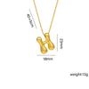 Wholesale Jewelry Hip-Hop Simple Style Letter Titanium Steel 18K Gold Plated Plating Pendant Necklace