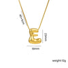 Wholesale Jewelry Hip-Hop Simple Style Letter Titanium Steel 18K Gold Plated Plating Pendant Necklace